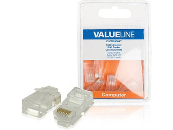 VALUELINE Connector 5x RJ45 CAT6 UTP in Clear