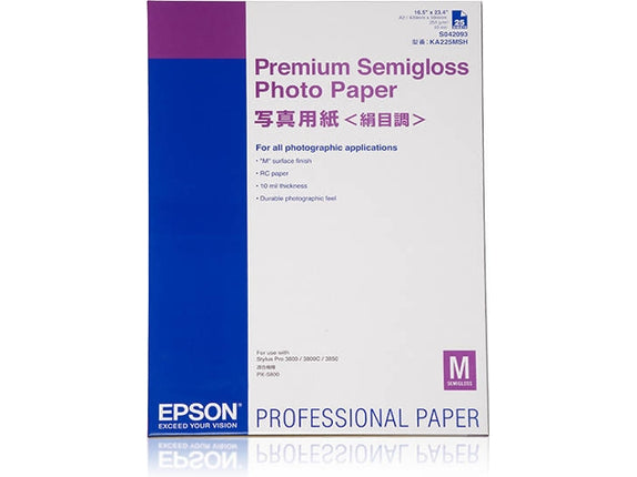 EPSON Premium Semigloss Photo Paper, DIN A2, 250g/m², 25 Sheets