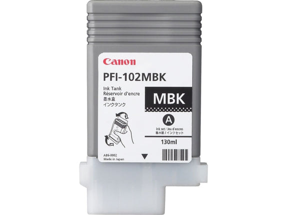 Original CANON PFI102MBK Matte Black Ink Cartridge