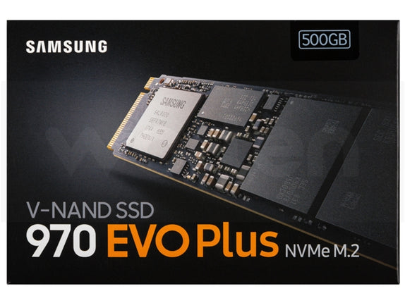 SAMSUNG 970 EVO Plus Internal SSD (500 GB - NVMe M.2 - 3,300 MB/s)