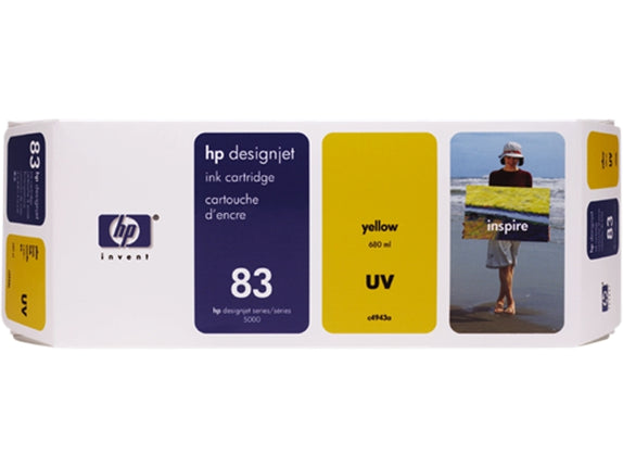 Original HP 83 Yellow 680ml Ink Cartridge C4943A