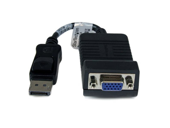 STARTECH.COM DP2VGA Display Port M DB15 FM Adapter Cable STARTECH.COM DP2VGA Display Port M DB15 FM Black