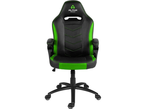 Gaming Chair ALPHA GAMER Kappa (Up to 150 kg - Gas Lift Class 4 - Black and Green)