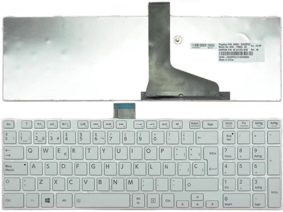 Keyboard for Toshiba L850 White White Frame (For Win8 Os)
