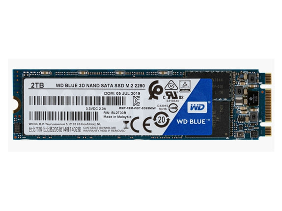 WESTERN DIGITAL Blue 3D NAND SATA 2TB Internal SSD (2 TB - M.2 - 560 MB/s)