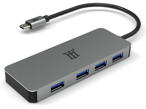 Hub MAILLON TECHNOLOGIQUE MTHUB4USBC 5 Mbits Grey