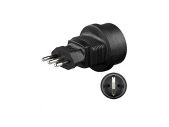 Plug adapter MICROCONNECT PETRAVEL2 Black