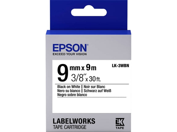 EPSON LK3WBN Label Tape C53S653003