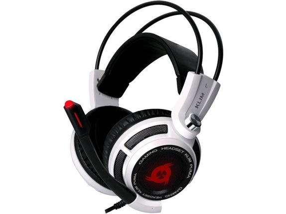 KLIM Puma Gaming Headset (With Microphone - White)