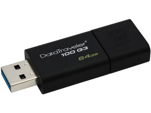 Pack 2 USB Pen 3.0 KINGSTON DataTraveler 100 G3 64 GB