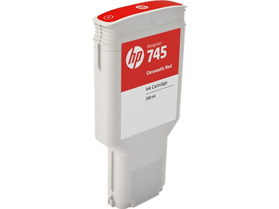 Original HP 745 F9K00A Chromatic Red Ink Cartridge for DesignJet Z2600 PostScript Z5600 PostScript