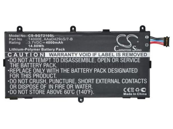 Indigo Bird 4000mAh 3.7V Battery for Samsung Galaxy Tab 3 Kids Tablet, Galaxy Tab3 7.0, GT-P3200