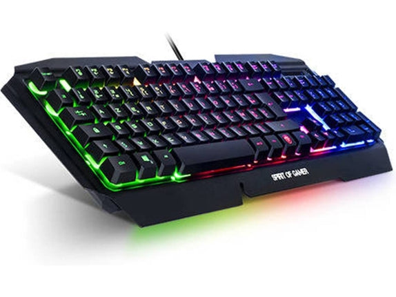 Gaming Keyboard SPIRIT OF GAMER Pro-K5 (Mechanical - Spanish Language - Illuminated)