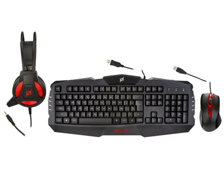 NPLAY Dominate 4.0 Gaming Bundle (USB - Membrane - English)