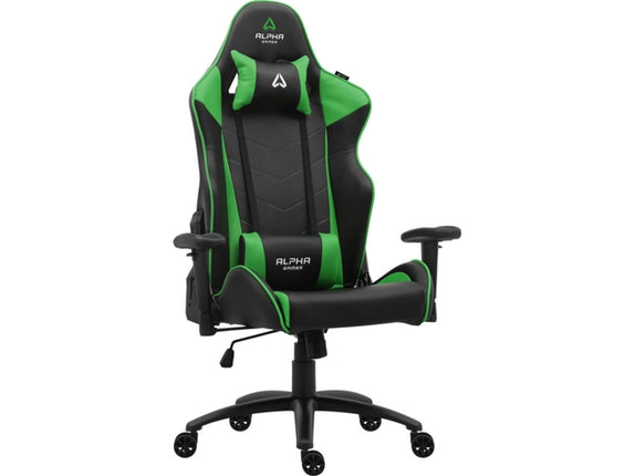 Gaming Chair ALPHA GAMER Scorpius (Up to 125 kg - Lift Class 4 - Green)