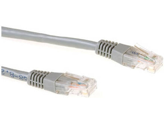 EWENT RJ45 Network Cable 1 m Grey