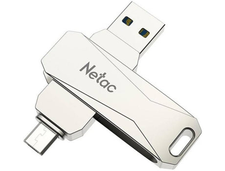 NETAC U381 Flash Drive (32GB - USB 3.0 and MicroUSB)