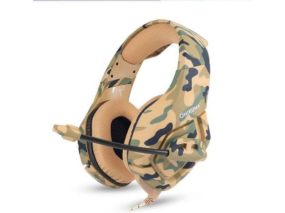 Gaming Headset ONIKUMA V3893Cy (PC - Camouflage Yellow)