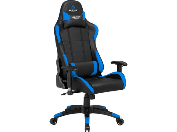 Gaming Chair ALPHA GAMER Vega (Up to 150 kg - Gas Lift Class 4 - Black and Blue)