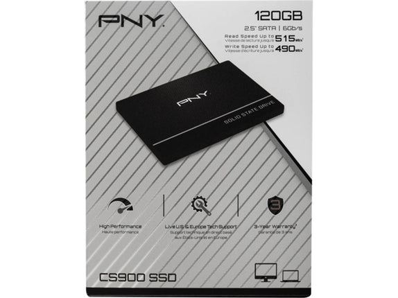 PNY CS900 Internal SSD (120 GB - SATA - 515 MB/s)