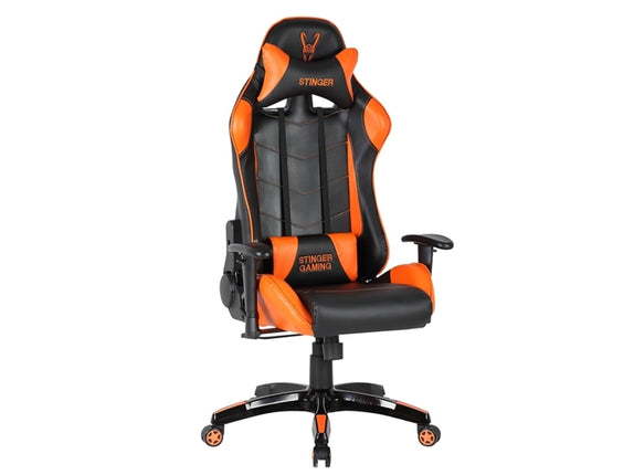 Gaming Chair WOXTER Stinger Station (Up to 150 kg - Gas Lift Class 4 - Black and Orange)