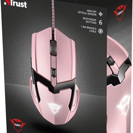 Gaming mouse TRUST GXT 101P pink