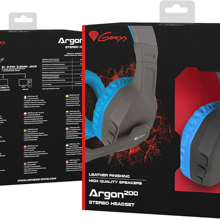 Gaming Headset GENESIS Argon 200 in Black & Blue