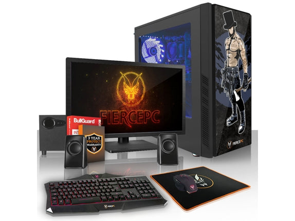 Pack Gaming FIERCE Zombie 886454 Desktop Gaming Monitor 24 Speakers 2.1