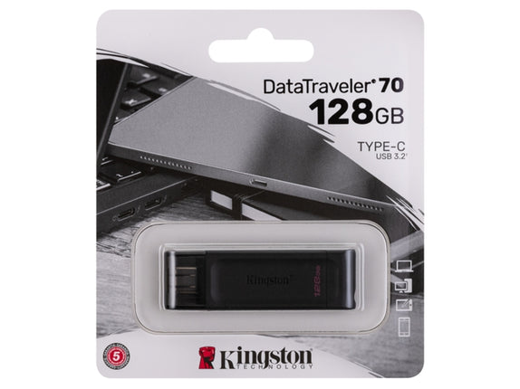 KINGSTON DataTraveler 70 Pen Drive (Type-C - 128 GB)