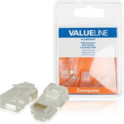VALUELINE Connector 5x RJ45 CAT6 UTP in Clear