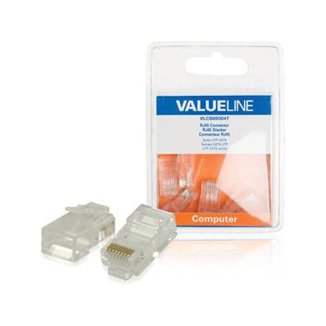 VALUELINE Connector 5x RJ45 CAT6 UTP in Clear