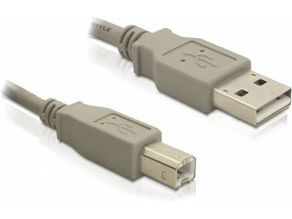 USB cable DELOCK USB AUSB B 3 m MaleMale Grey