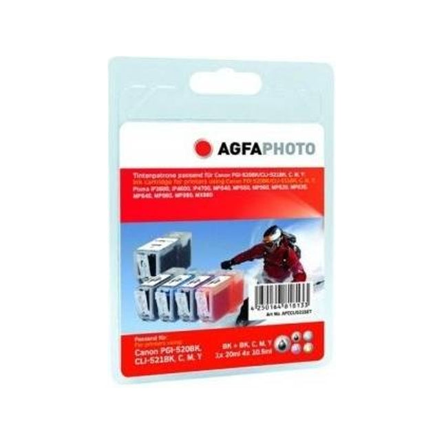 AGFAPHOTO AgfaPhoto Ink Cartridge APCCLI521SETD Black Cyan Magenta Yellow Multipack 5 pcs.