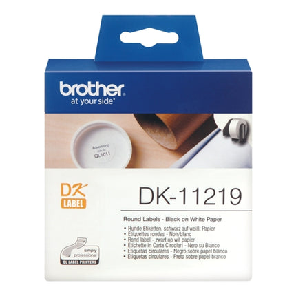 Consumable Original Brother DK11219 Circular pre-cut thermal paper labels