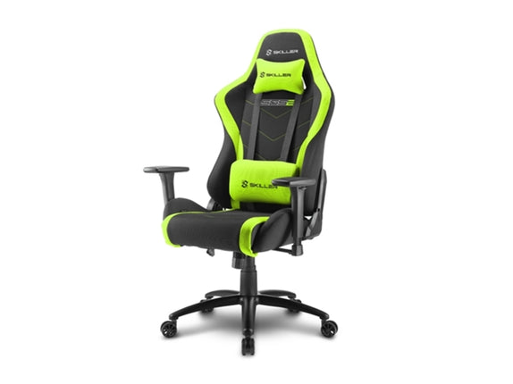SHARKOON Skiller SGS2 Gaming Chair (Class 4 Gas Lift - Black and Green)