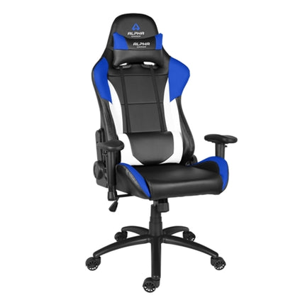 Gaming Chair ALPHA GAMER Orion V2 (Up to 150 kg - Gas Lift Class 4 - Black, White & Blue)