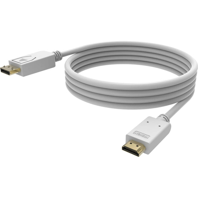Adapter VISION TC 2MDPHDMI4K HDMIDisplayPort 2m White
