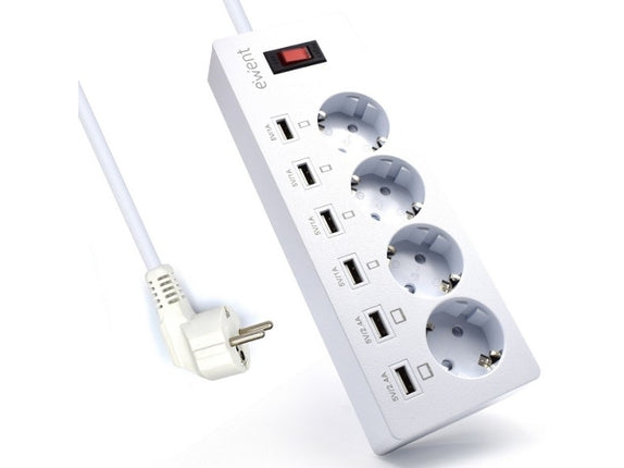 Power strip EWENT EW3937 4 sockets