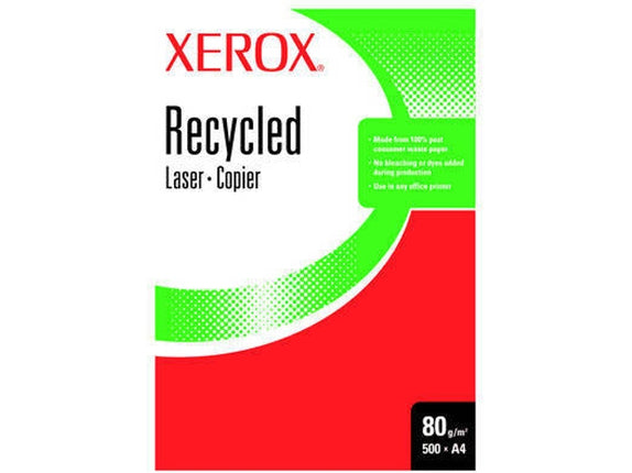 XEROX Recycled Paper A4 Inkjet Printer Paper, White
