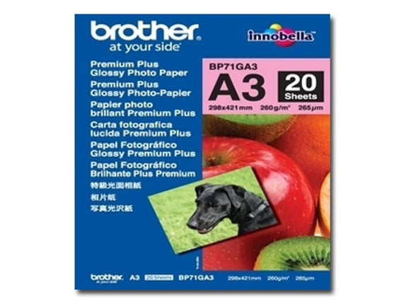 BROTHER GLOSSY A3 Paper P6490CWBP71GA3