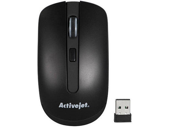 Mouse ACTIVEJET AMY320 Mouse Wireless Optical 1600 dpi Black