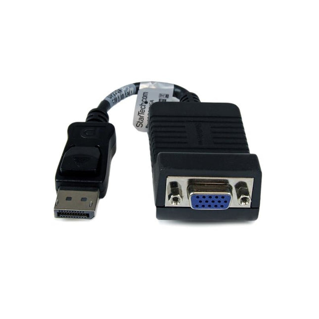 STARTECH.COM DP2VGA Display Port M DB15 FM Adapter Cable STARTECH.COM DP2VGA Display Port M DB15 FM Black