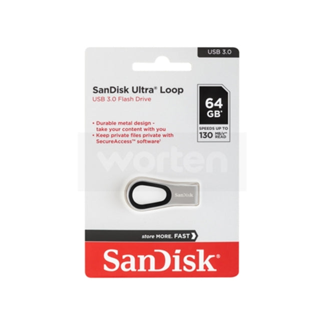 SANDISK Ultra Loop USB Pen (64 GB - USB 3.0)