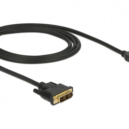 Adapter DELOCK 85582 HDMI type A Standard DVID Black 1 m