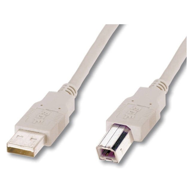 USB Cable DIGITUS USB AUSB B 1 m MaleMale Beige