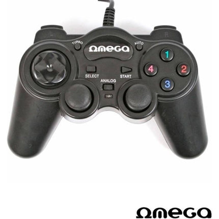 OMEGA USB Gaming Controller for PC Black