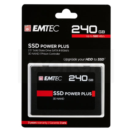 EMTEC X150 240 GB Internal SSD (240 GB - SATA - 520 MB/s)