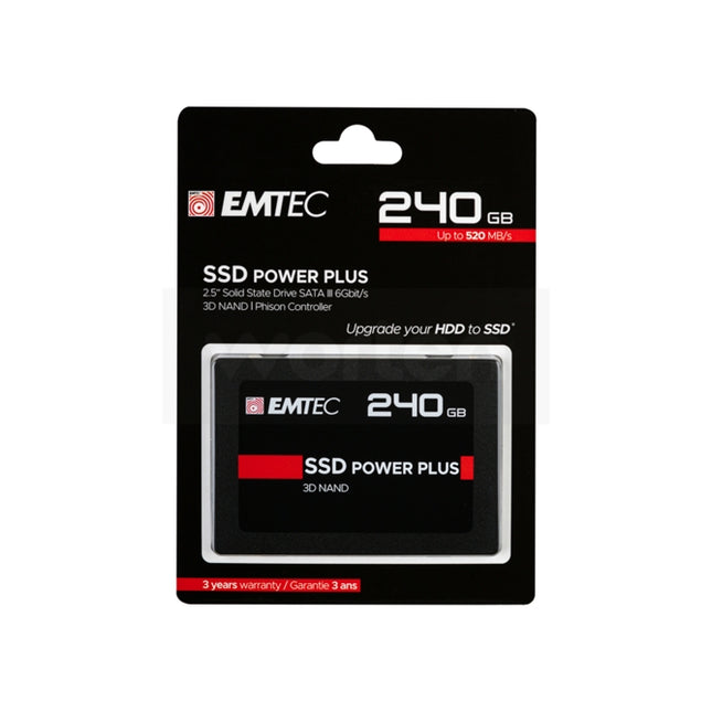 EMTEC X150 240 GB Internal SSD (240 GB - SATA - 520 MB/s)