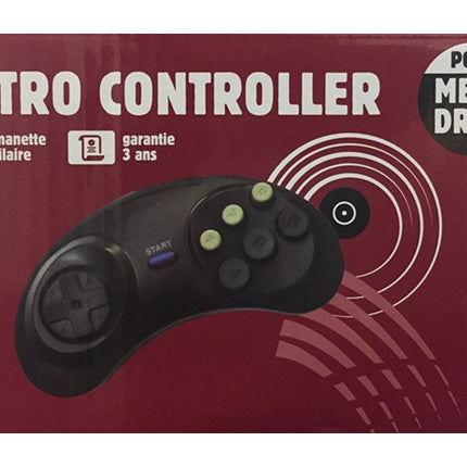 AROZZI Retro Sega Mega Drive Controller (Retro Sega Mega Drive - Black)