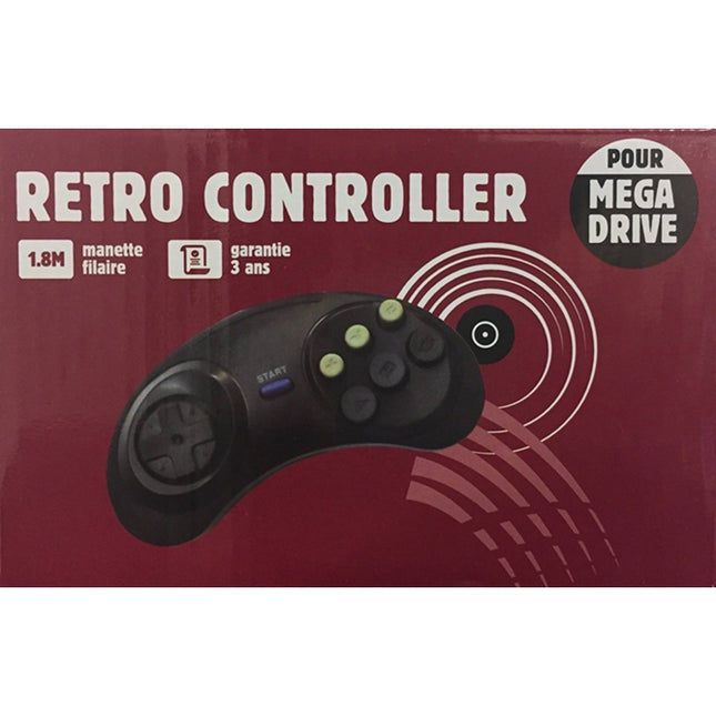 AROZZI Retro Sega Mega Drive Controller (Retro Sega Mega Drive - Black)